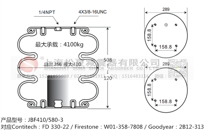 JBF410/580-3橡膠<a href='http://sc028ly.com/' target='_blank'><u>空氣彈簧</u></a>